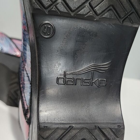 Dansko Size 40 Professional Clogs Nursing Medical Cotton Candy Patent Leather - Picture 5 of 7